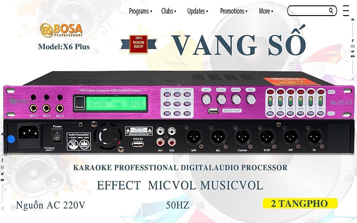 Vang số BOSA X6 PLUS